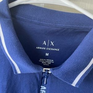 Armani Exchange Blue polo shirt